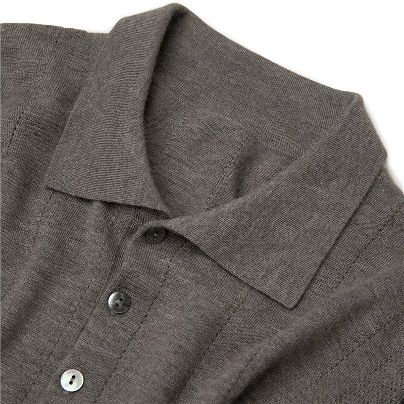 Кашемировая поло из гребенной пряжи BMS4004 (2)