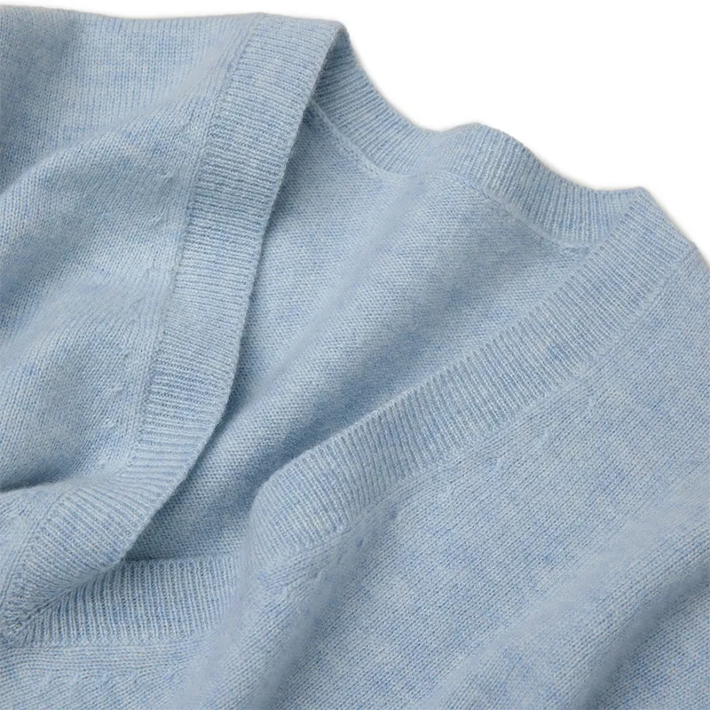 Кашемировый свитер с V-образным вырезом BWS4096 (1)