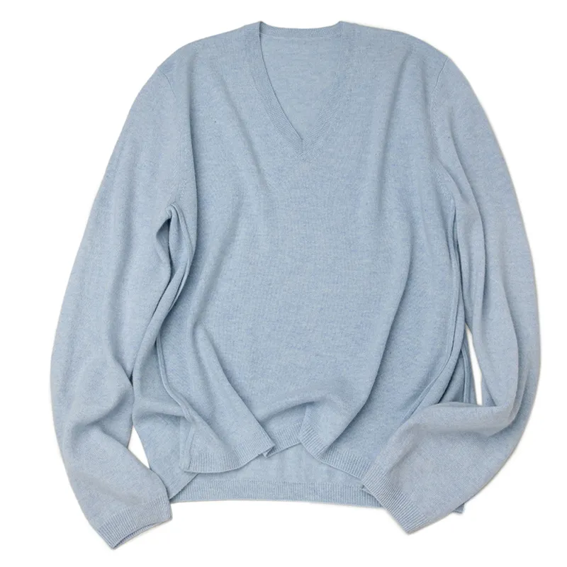 Кашемировый свитер с V-образным вырезом BWS4096 (5)