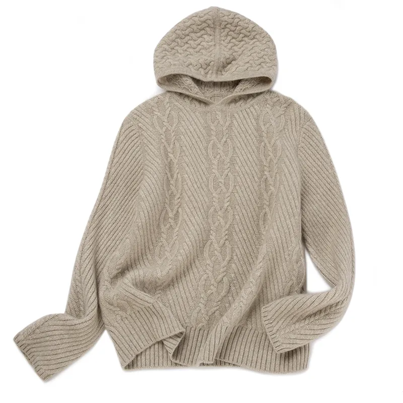 Кашемировый свитер с капюшоном BWS4030 (2)